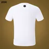 PP Men's T-shirt Summer rhinestone Short Sleeve Round Neck shirt tee Skulls Print Tops Streetwear M-xxxL 2090