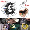 Nieuwe 3/8/11/18/36/41Pcs Terminal Removal Tool Kit Pins Terminals puller Reparatie Removal Tools Voor Auto Pin Extractor Bedrading Connectors