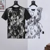 T-shirt décontracté pour hommes d'été imprimé ours mignon avec perceuse à chaud style hip-hop col rond confortable hauts respirants