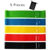 Resistance Bands 5PcsSet Yoga Resistance Rubber Bands Bodybuilding Elastic Bands Pilates Exercise Workout Bands Expander Belt Fitness Equipment 230605