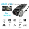 Neue ADAS Auto DVR Für Android Player Navigation Full HD Auto DVR USB Dash Cam Nachtsicht Fahren Recorder Auto audio Voice Alarm