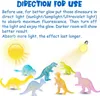 Led Rave Toy Mini Dinosauri Giocattoli Dinosauro luminoso Glow In Dark Dino Figure Bomboniere Forniture Regalo per Kid Toddler Boy Girl 230605