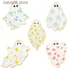 Pins broszki klon Ghost Ghost Halloween terror ducha broszka metalowa odznaka galwanida odzieży farba akcesoria t230605