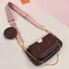 Bolsa de grife masculina e feminina crossbody de alta qualidade cinco em um clássico retrô preto rosa marrom azul verde vermelho mahjong carteira 123