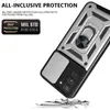 Samsung Galaxy A03S Phone Cases S23 Plus S21 Ultra S20 FE A73 A82 5G A03 슬라이드 렌즈 보호 TPU PC 뒷비용의 경우 다기능 푸시 윈도우 링 홀더 케이스.
