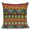 Capa de almofada estilo africano tribal étnico padrão geométrico fronha decorativa de linho para sofá decoração de casa