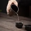 Чайная посуда Железная глазурь Керамика ручной работы Ярмарка Чашка Облачный чай Морской лист лотоса Кружки Чайный сервиз кунг-фу Позолоченная чайная чашка Чайная посуда Посуда для чайной церемонии