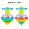 LED Light Sticks Toy Spinning Top Flash Luminous Tops Colorful Ejection Flashing Led Gyroscope Children Classic Toys 230605