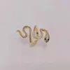 Clusterringe Hochwertige Persönlichkeit Modetrend Schlangenförmiger Zeigefinger Weiblicher Ring Kupfer Vergoldet Kalt Ins