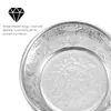 Skålar rostfritt stål blandningsskål hand snidad dekorativ metall 8x8 cm restaurang bordsartiklar silver tenn aluminium legering el