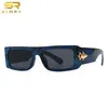 STORY CC6944, gafas de sol con montura cuadrada pequeña y diseño de mármol Vintage de lujo para hombre, 10 colores, gafas de sol personalizadas UV400