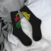 Meias Masculinas Moda Masculino Homens Rasta Leão de Judá Art Dreadlock Meias Rastafari Alta Qualidade Feminino Primavera Verão Outono Inverno