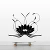 3D Mandala Lotus Wall Sticker PVC قابلة للإزالة اليوغا جدار الشارات ملصقات لغرفة نوم غرفة المعيشة المنزل جدارية جدارية