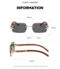 Luksusowe okulary przeciwsłoneczne marka projektant mody na świeżym powietrzu latem hurtowa słynna mężczyzna metalowy szorstki gradient retro ladies Uv400