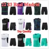 Real Madrids Tracksuits vest Half short sleeve shorts Jerseys Football Training suits top 23 24 new men soccer chandal futbol HAZARD Sweatshirt jogging Jerseys