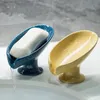Sabun Bulaşıkları Seramik Drenaj Sabun Kutusu Yaprak Şekli SOAP DIS BANYO aksesuarları Duş Sabun Tutucu Sünger Depolama Plakası Banyo Malzemeleri 230605