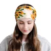 Berets Poster SunflowerPrint Scarf Head Wrap Hip-hop Fishing Bike Variety Mask Hats Caps Hat Man Bonnet Woman Ski Winter Streetwear