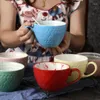 Kubki Ceramika śniadaniowa Cuptreative Cupt Ceramic Kubek Duża pojemność Kolor Glaze Expossed Coffee Milk zupa