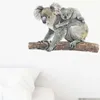 Mignon Koala ours autocollant mural maison décoration murale salon décor auto-adhésif enfants chambre papier peint beaux animaux autocollants