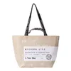5st shoppingväskor kvinnor nylon stor kapacitet brev priting vattentät skyddande handväska mix färg