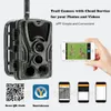 Jaktkameror gratis app Cloud Service 4G Trail Camera 4K Live Broadcast Wildlife Surveillance Cellular Wireless HC801PRO 30MP 230603