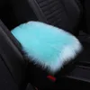 Nouveau Auto Center Console Couverture Accoudoir Boîte Tapis Accoudoirs Chaud Hiver En Peau De Mouton Laine De Voiture Accoudoir Siège Boîte Pad Coussin Protecteur