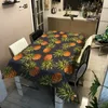 Tovaglia rustica con stampa ananas, tavolo da pranzo rettangolare per uso domestico, resistente alle macchie R230605