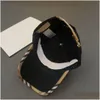 Ball Caps Casquette Designers Hat Luxury Fashion Letters Baseball Cap Stripe Stitching Woman Men Sports Outdoor Travel Soleil Très Drop Dh7ve