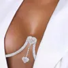 Pendant Necklaces Beautiful Ladies Body Chain Fine Workmanship Accessory Double Heart Bras