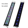 Lysningar Vattentäta ledade akvariumbelysning Fish Tank Light Bar Blue Submersible Underwater Clip Lamp Aquatic Decorations 30/40/60cm