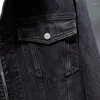 Männer Jacken 2023 Herbst und Winter Hohe Qualität Baumwolle Denim Jacke Männer Casual Einfarbig Revers Jeans Herren