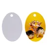 Heat transfer printed double-sided aluminum dog tag sublimated blank bone pet pendant dog card