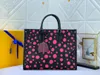 Luxury Totes ON THE Tote Bag x YK GO Shoulder Bag Handbags Infinity Dots Pattern Large Women Shopping Bags Shoulder Bags 35CM