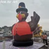 Großhandel 9mH 30ftH mit Gebläse Riesiges aufblasbares Thanksgiving-Truthahn-Cartoon-Tiermodell für Festivaldekoration oder Werbeaktion