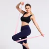 Bandes de résistance Yoga physiothérapie bande élastique gym bande de résistance sport étirement corde d'entraînement Pilates 200cm film d'étirement fitness eq 230605