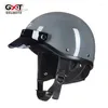 Capacetes de motocicleta GXT japonês retrô meio capacete verão scooter pequeno veículo elétrico