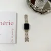 Apple Watch를위한 패션 럭셔리 러브 밴드 8 7 6 41 45mm iWatch Ultra 5 4 3 38 40mm 44mm 42mm 팔찌 액세서리 용 스테인리스 스틸 스트랩