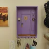 Crochets Rails émission télévisée ami porte-clés cadre de porte de Monica violet porte cintre ami décoration de la maison décoration murale 230605