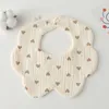 Bibs Burp Cloths Cotton Cold Color 360 Flower Newborn Baby Bab Bab G220605 Хорошо