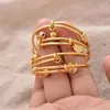 Bangle Ethiopian /Arab/African Lucky Bell Baby Kids Children Gold Color Birthday Bracelet Jewelry Gift
