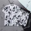 23SS Designer Mens Tracksuits Summer Classical Letter tirts tirts stripe printing Sport Sport Suits Disual Cotton Men Graffiti Shorts and t Shirts