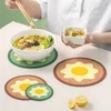 Anti-Scald Heat Insulation Placemats Home Restaurant Cute Mat Dining Table Mat Anti-Scald Tea Coaster Bowl Mat