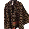 Écharpe classique châle européen et américain nouveau haut de gamme coupe ouverte femmes automne hiver écharpe Cape foulards châles de haute qualité