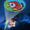 Bastoncini luminosi a LED Torcia elettrica Proiettore Torcia Lampada Giocattolo Cute Cartoon Creatività Baby Sleeping Story Book 230605