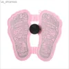 Electric Foot Stimulator Massager Folding Portable Electric Foot Massage Mat Circulation Massager 6 Modes 9 Intensity Levels L230523