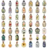 100 Stück Vintage-Vasen-Aufkleber, wasserfest, Vinyl-Aufkleber für Skateboard, Laptop, Gepäck, Notebook, Wasserflasche, Fahrrad, Auto, Aufkleber, Kinderspielzeug, Geschenke