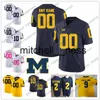 MIT8 2019 Michigan Wolverines #3 Christian Turner 40 Ben Vansumeren 43 Jake McCurry 74 Ben Bredeson 82 Nick Eubanks 84 Sean McKeon Blue Jersey