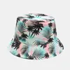 Breda randhattar 2022 10 Pure Cotton Cartoon Bird Print Bucket Fisherman Outdoor Travel Sun Hat Män och kvinnor 103 G230603