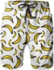 Shorts masculinos bananas mass nadar rápido seco de verão baú de praia de banho de banho havaí roupas de banho com bolsos