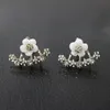 Boucles d'oreilles luxueuses en argent s925 pour femmes Plaqué or 18 carats Simple Boucles d'oreilles en cristal brillant pour femmes